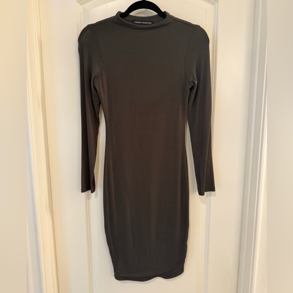 NWOT Naked Wardrobe Mock Neck Dress